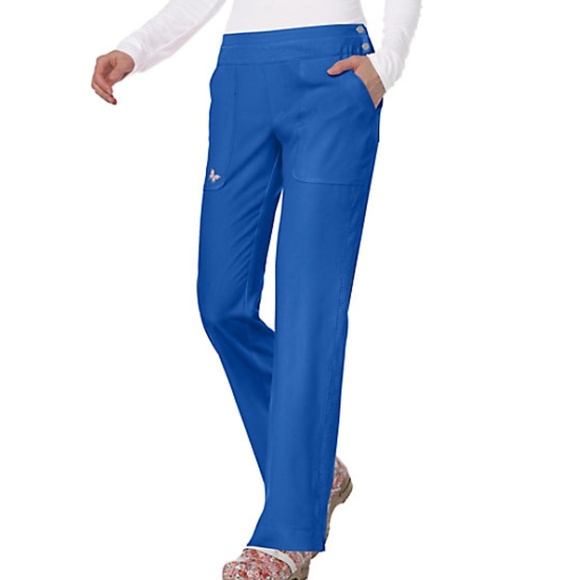 Koi Mariposa Medical Scrub Set Royal  New - Picture 2 of 5